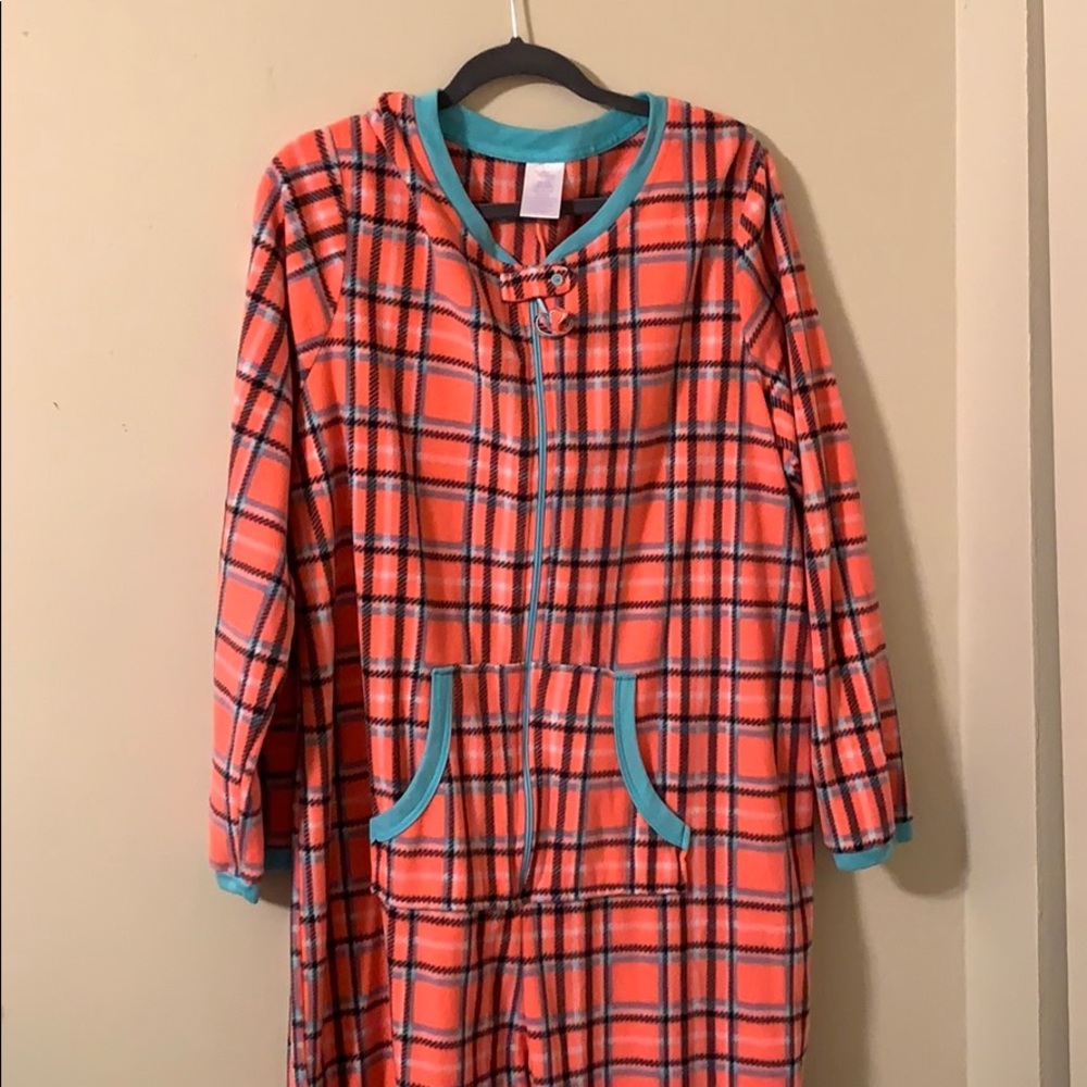 Pink and blue onesie